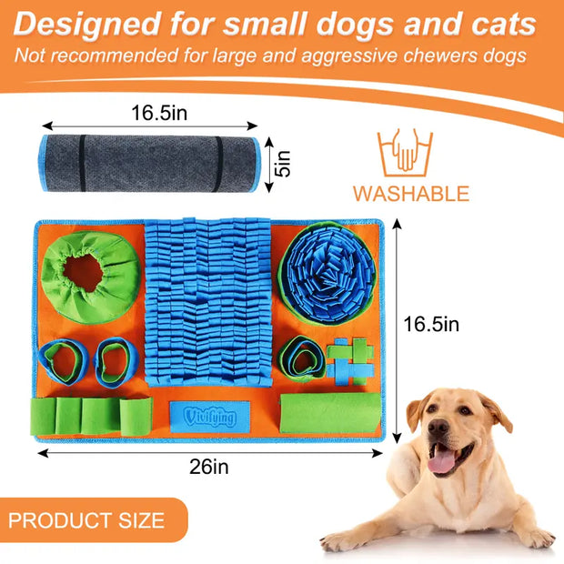 Snuffle Mat for Dogs, Interactive Feeding Dog Games for Boredom and Mental Stimulation, Dog Enrichment Toys for Slow Eating and Keep Busy