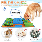 Snuffle Mat for Dogs, Interactive Feeding Dog Games for Boredom and Mental Stimulation, Dog Enrichment Toys for Slow Eating and Keep Busy